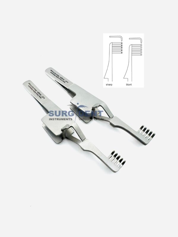 Heiss Self Retaining Retractor Blunt & Sharp Straight