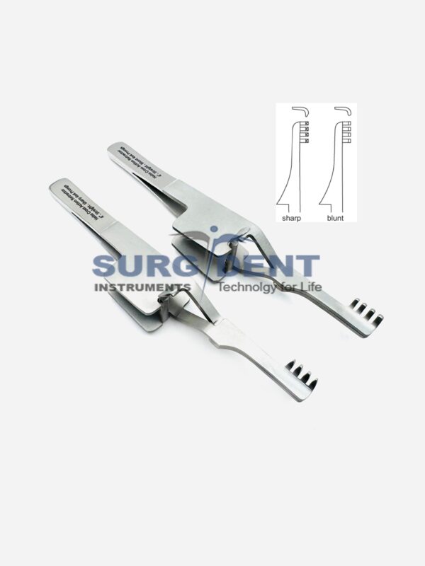 Heiss Self Retaining Retractors Blunt & Sharp Straight